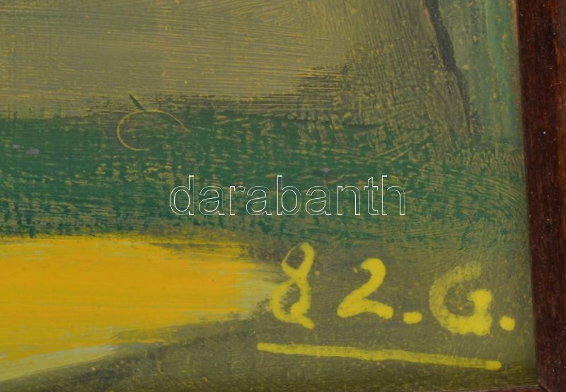 DG jelzéssel: Keleti városrészlet. Olaj, vászon, keretben 40x50 cm - Image 2