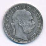 1894KB 1K Ag 'Ferenc József' T:2- patina Adamo K5