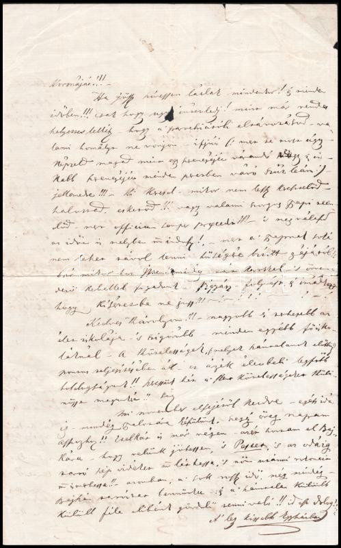 1866 Kiss Károly református lelkészhez írt levél - Image 3