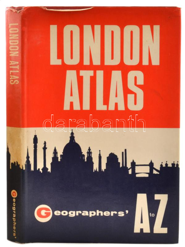 Geographers' :London Atlas., London, Geographers' Map Company, seventh edition, félvászon borítóval, papírkötésben, jó állapotban