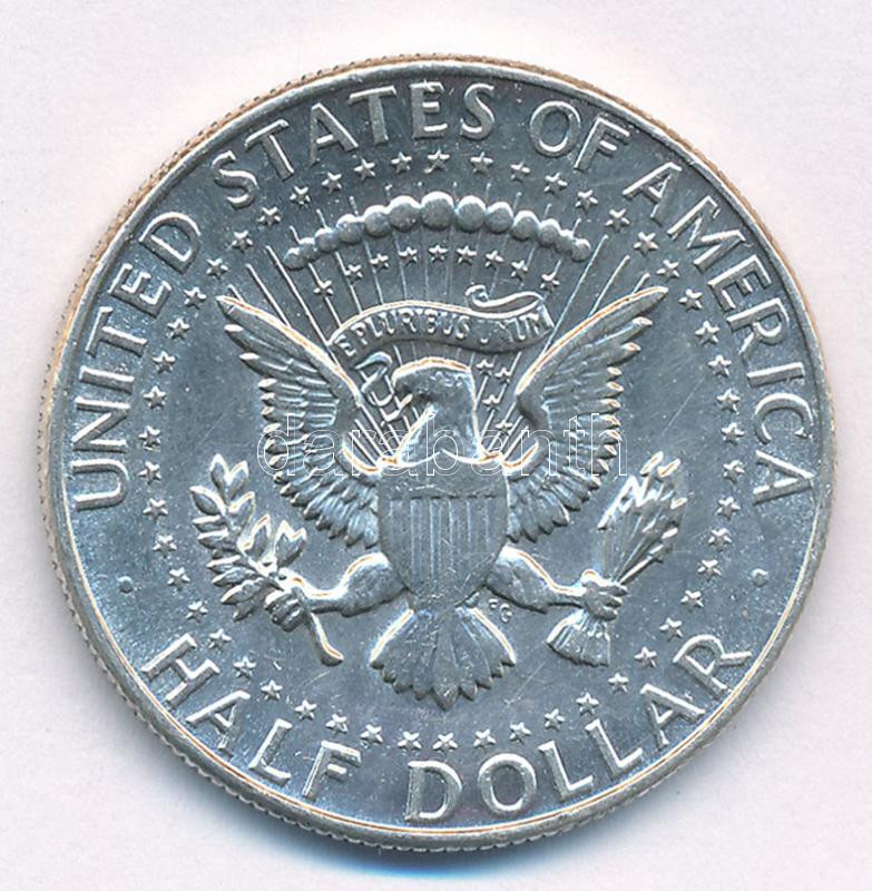 Amerikai Egyesült Államok 1968D 1/2$ Ag 'Kennedy' T:1-,2 USA 1968D 1/2 Dollar Ag 'Kennedy' C:AU,XF Krause KM#202a - Image 2