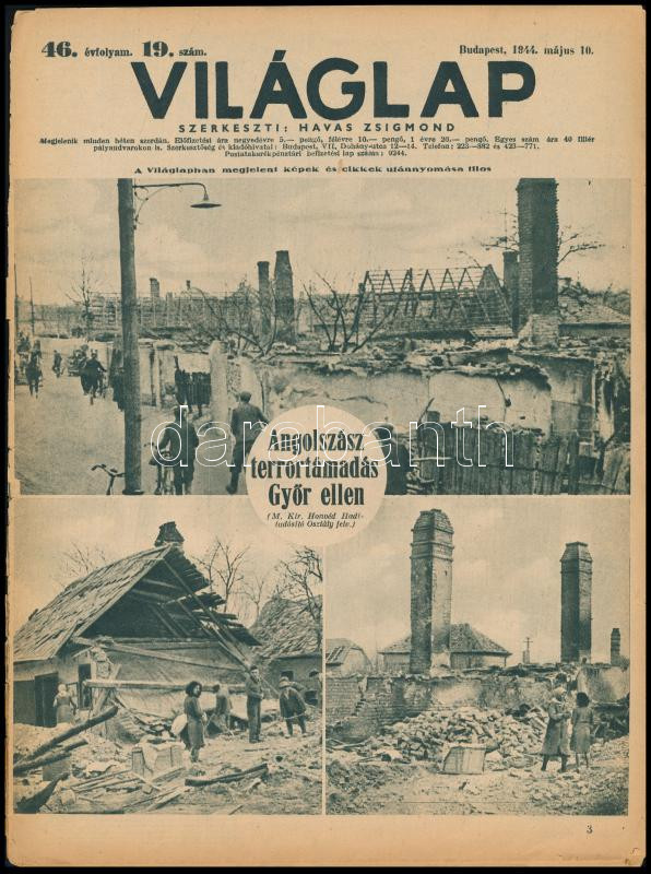 1940-1944 A Tolnai Világlapja 3 db száma