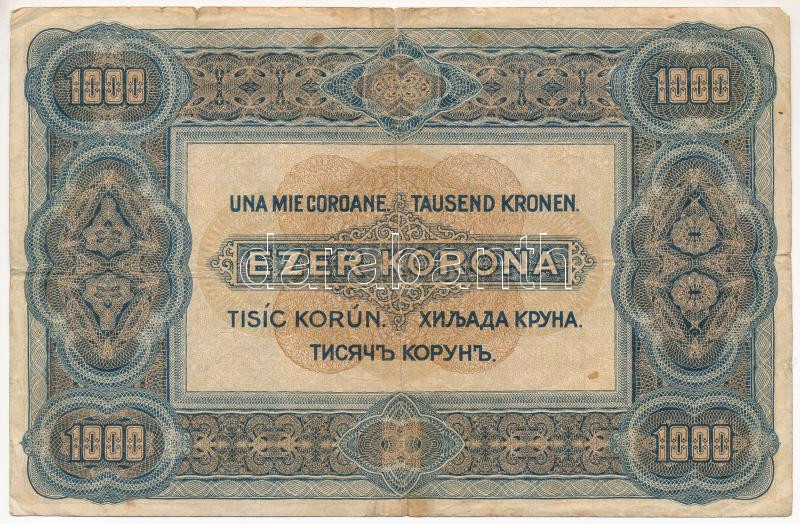 1920. 1000K 'Orell Füssli Zürich' 'B23 806669' T:III,III- Adamo K36 - Image 2