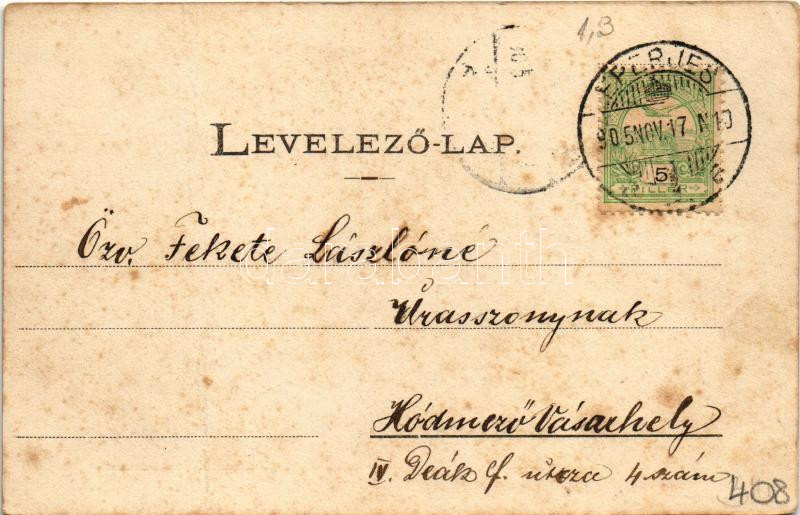 1905 Csíz, Csízfürdő, Kúpele Cíz; Milán nyaraló. Rábely Miklós kiadása / villa (fa) - Image 2