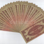 1945. 10.000P (31x) közte több bankjegy 'MNB' bélyeggel T:III közte folt, kis szakadás Adamo P23,23e - Image 2