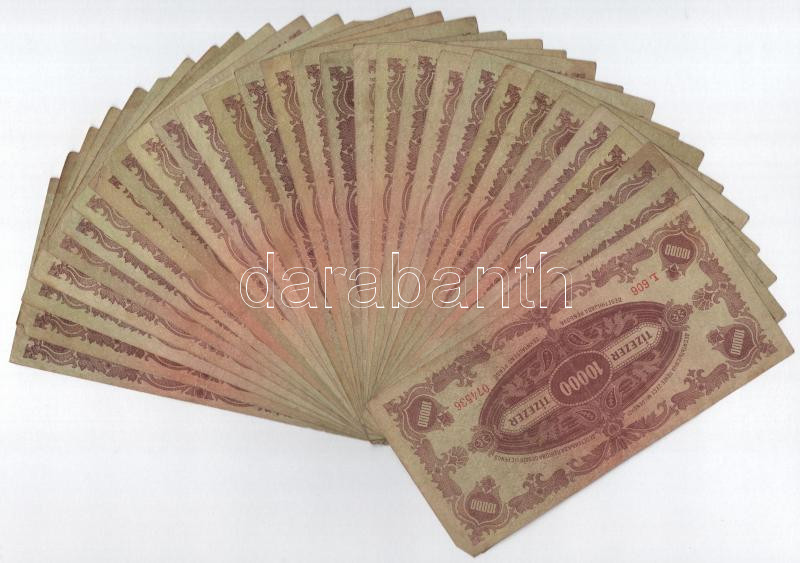 1945. 10.000P 'MNB' bélyeggel (30x) T:III közte folt Adamo P23e - Image 2
