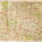 cca 1930 Silva-Verkehrsplan von Berlin,1:20.000, szakadt, hajtott, javított, 47x70 cm