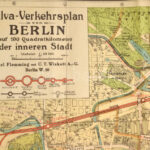 cca 1930 Silva-Verkehrsplan von Berlin,1:20.000, szakadt, hajtott, javított, 47x70 cm - Image 2
