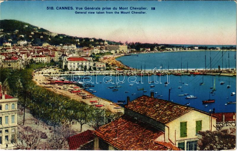 Cannes, Vue Générale prise du Mont Chevalier / General view taken from the Mount Chevalier