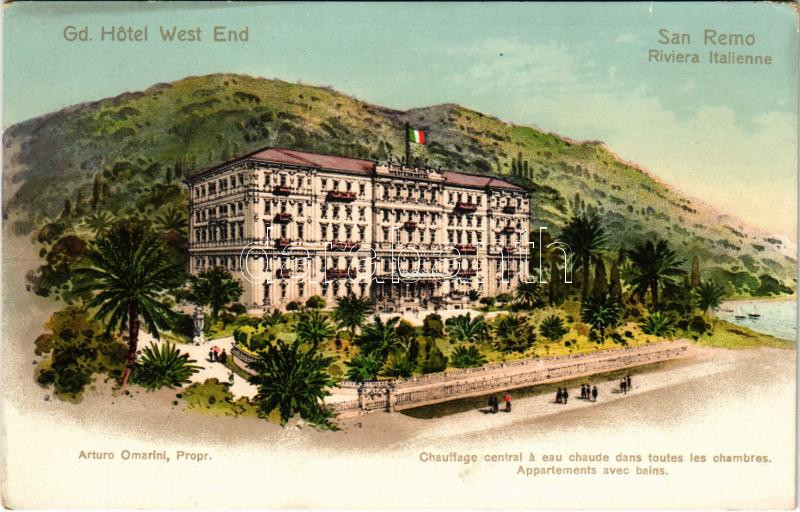Sanremo, San Remo; Grand Hotel West End (EK)
