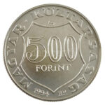 1994. 500Ft Ag 'Kossuth Lajos' tanúsítvánnyal, eredeti 'Magyar Nemzeti Bank' díszdobozban T:BU Adamo EM133 - Image 2