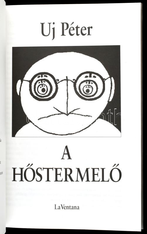 Uj Péter: A hőstermelő. Bp., 2003, La Ventana. Kiadói kartonált papírkötés. A szerző által Horváth Dezső (1936-2022) író, újságíró részére DEDIKÁLT példány. - Image 3