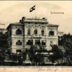 1904 Crikvenica, Cirkvenica; Militär-Curhaus. K.u.K. Kriegsmarine / Austro-Hungarian Navy sanatorium, spa (kis szakadás / small tear)