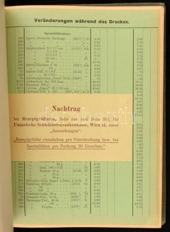 cca 1930 Bayer gyógyszergyár gyógyászati és kozmetikai termékei árlista. 394p. Egészvászon kötésben 391 p. - Image 3