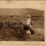 Gathering the harvest. Judaica (14,2 cm x 6,8 cm) (fl)