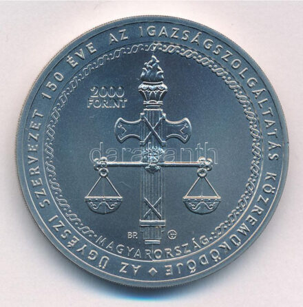 2021. 2000Ft Cu-Ni 'Az önálló ügyészi szervezet alapításra' T:BU Adamo EM431