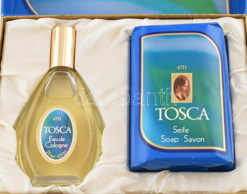Kölni 4711, Tosca kölnivíz, 25ml, és szappan, dobozban.