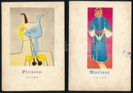 Vegyes külföldi művészeti könyvtétel: Albrecht Dürer 60 Bilder, Anthony Bosman: Kokoschka, Franc Marc, Matisse 1911-1930, Picasso. Különféle kiadásokban. Papírkötésekben. Változó állapotban.