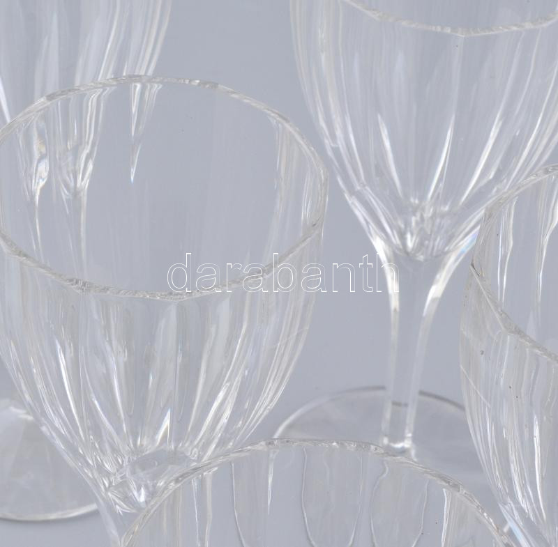 6db Nachtmann borospohár, kristály, jelzett, m: 22,5cm - Image 2