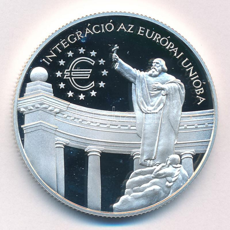 1999. 3000Ft Ag 'Integráció az EU-ba - EURO III' kapszulában, tanúsítvánnyal T:PP Adamo EM159