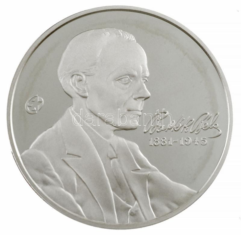 2006. 5000Ft Ag 'Bartók Béla' kapszulában, tanúsítvánnyal, dísztokban T:PP Adamo EM201