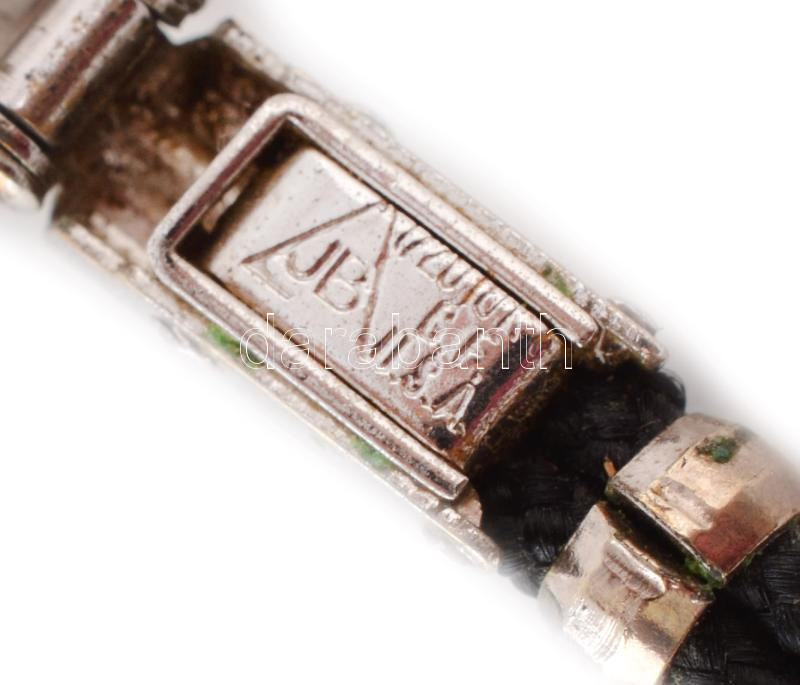 Arany (Au) fehérarany tokos Longines karóra, mechanikus szerkezettel, működik, brillekkel ékítve, jelzett, d: 18mm, bruttó: 9,8g - Image 4