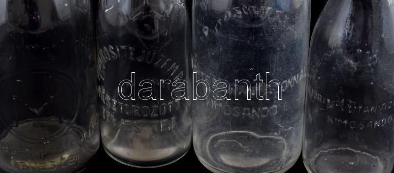 4 db feliratos tejes üveg. 25 cm-ig - Image 2