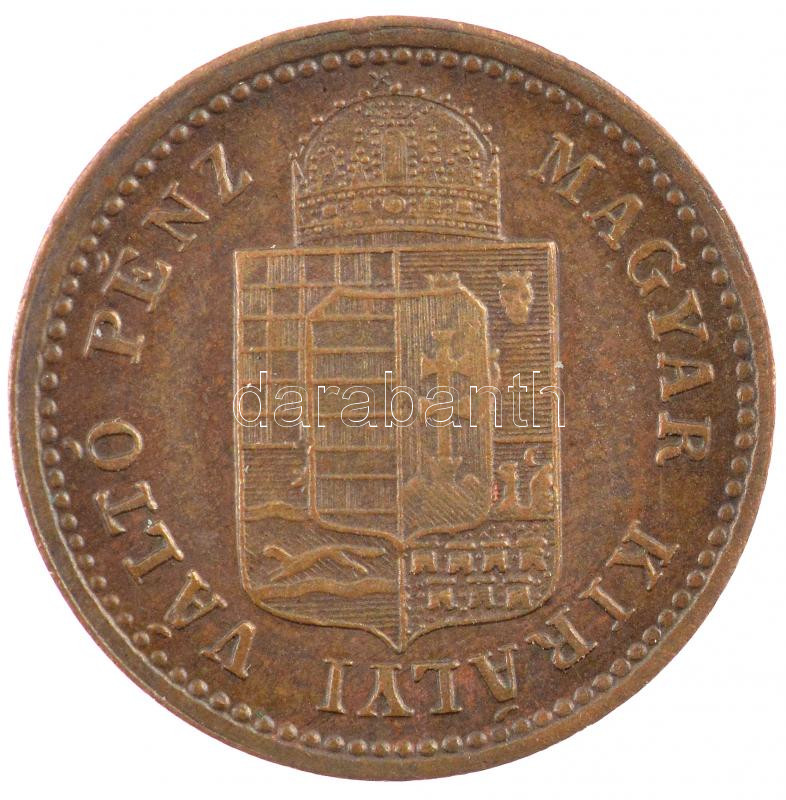 1886KB 1kr Cu 'Középcímer' T:1- Adamo M4.1 - Image 2