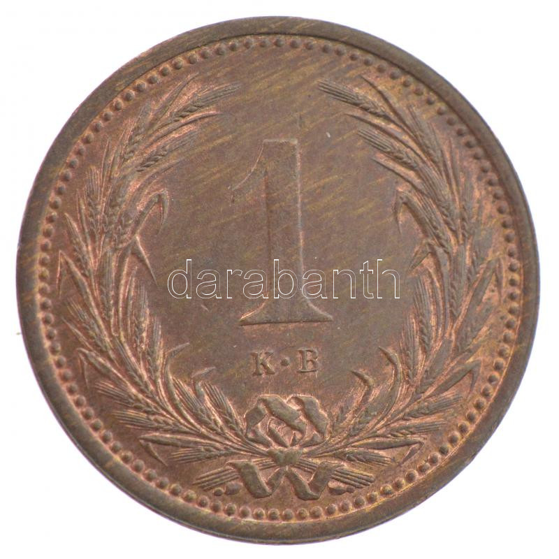 1902KB 1f bronz T:1 Hungary 1902KB 1 Fillér bronze C:UNC Adamo K1