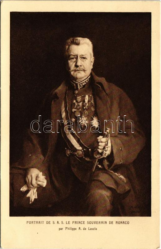 Portrait de S.A. Le Prince Souverain de Monaco s: Philippe A. de Laszlo (crease)