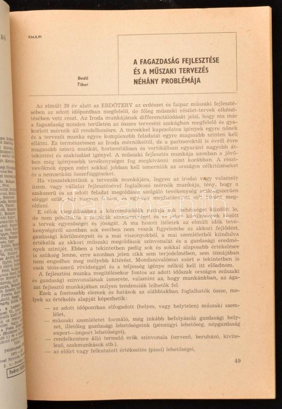 Az Országos Erdészeti Egyesület kiadványa: Az erdő. 108. évfolyam. Bp., 1973., Révai., 2. szám. Nyomdai papírkötés. Jó állapotban. Példányszám: 6010. - Image 2