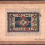 cca 1900 3 db keresztszemes hímzés minta, Bruno Börner Berlin, kartonra kasírozva, kopott, foltos, 19x29,5 és 22,5x30 cm közötti méretekben