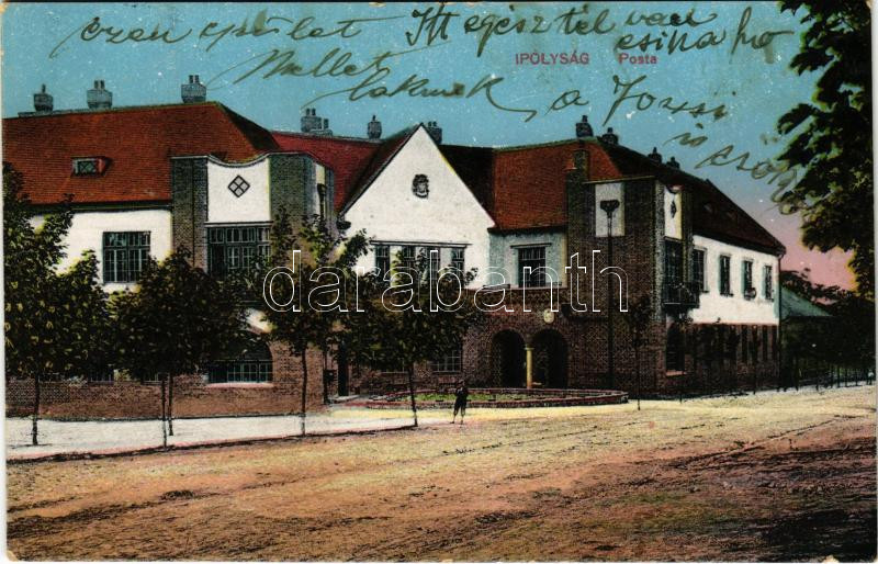 1918 Ipolyság, Sahy; Posta. Neumann Jakab kiadása / post office (EK)