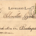 1904 Marosvásárhely, Targu Mures; látkép, Fő tér, üzletek, zsinagóga, Bodor-kút / general view, main square, shops, synagogue, well + 'SZASZ-RÉGEN - KOCSÁRD 130. SZ.' vasúti mozgóposta bélyegző (fl) - Image 2