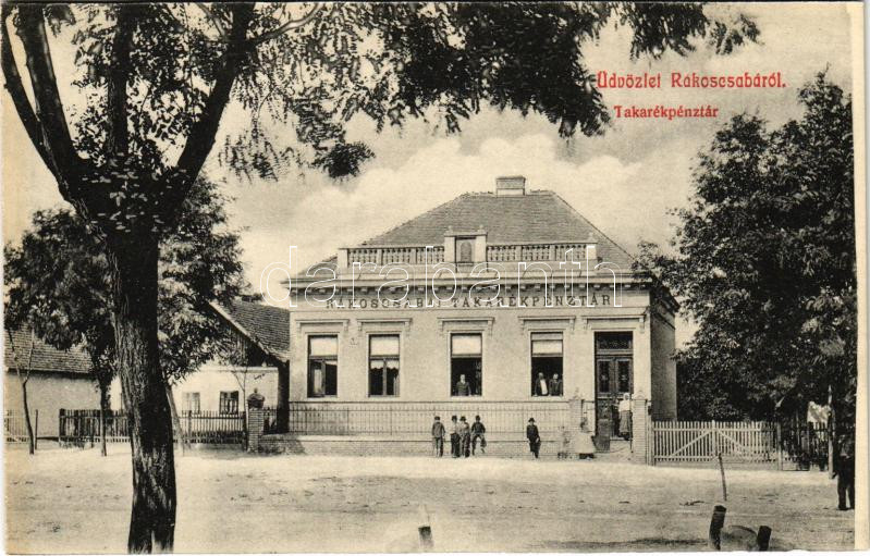 Budapest XVII. Rákoscsaba, takarékpénztár