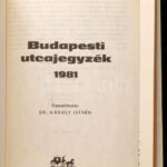 Dr. Károly István: Budapesti utcajegyzék. 1981., Bp., Panoráma. Kiadói kartonált papírkötés. Térkép melléklettel a hátuljában. - Image 2