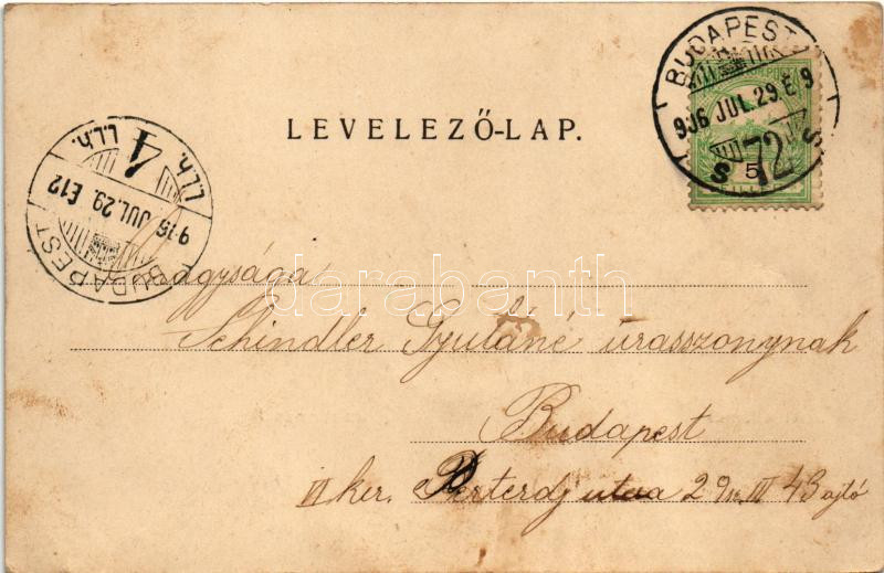 1906 Dunaharaszti, BHÉV (Budapest Helyiérdekű Vasút) állomás, vasútállomás, vonat (fl) - Image 2