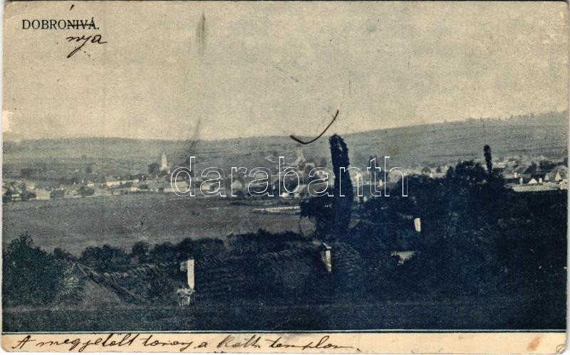 1907 Dobronya, Döbring, Dobrá Niva, Dobronivá; Tlacou Karla Salvu v Ruzomberku (EK)
