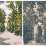 Palicsfürdő, Palic; strand és park - 4 db régi képeslap / spa, beach, park - 4 pre-1945 postcards - Image 2