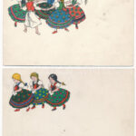 9 db régi Rigler József Ede rt. kiadású magyar népviseletes motívum képeslap / 9 pre-1945 Hungarian folklore art postcards - Image 2