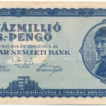 1946. 100.000.000BP T:II hajtatlan, de saroktörések, fo., apró anyaghiány Adamo P39