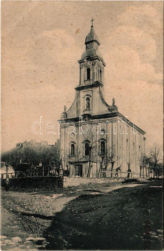 Sümeg, templom, vár. W.L. (?) No. 866. Horvát Gábor kiadása (fl)