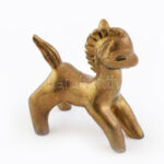 Réz lovacska figura, jelzés nélkül, m: 7 cm - Image 2
