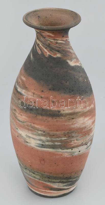 Bod Éva: Retró váza, hibátlan, jelzett, m: 20 cm