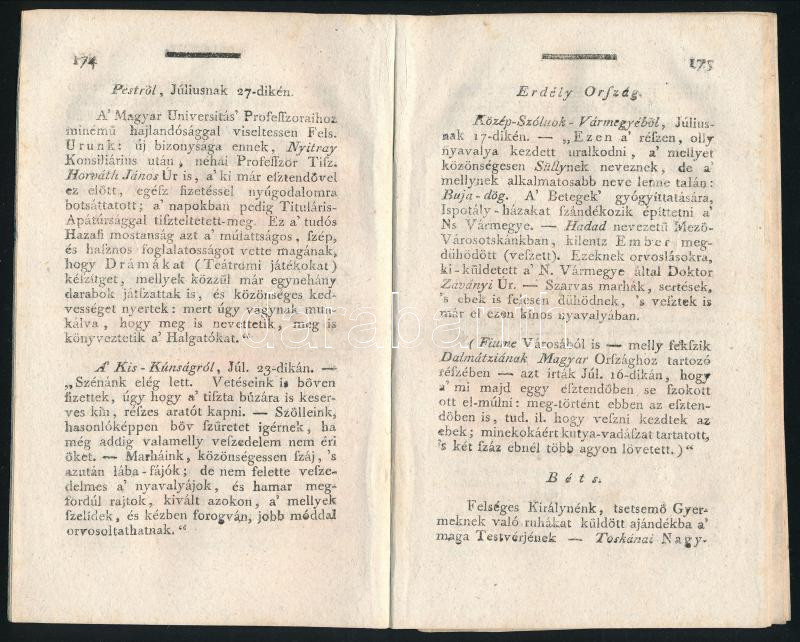 1793 A Magyar Hírmondó 10. és 30. száma - Image 2