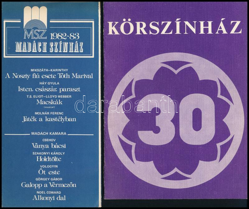 cca 1985 10 db színházi műsorfüzet - Image 2
