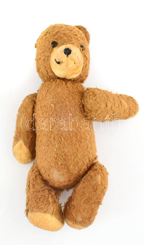 Régi Teddy maci, kopott. 30 cm