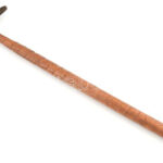 Cserkész réz fokos, Hungária felirattal. fa nyéllel. h: 53,5 cm