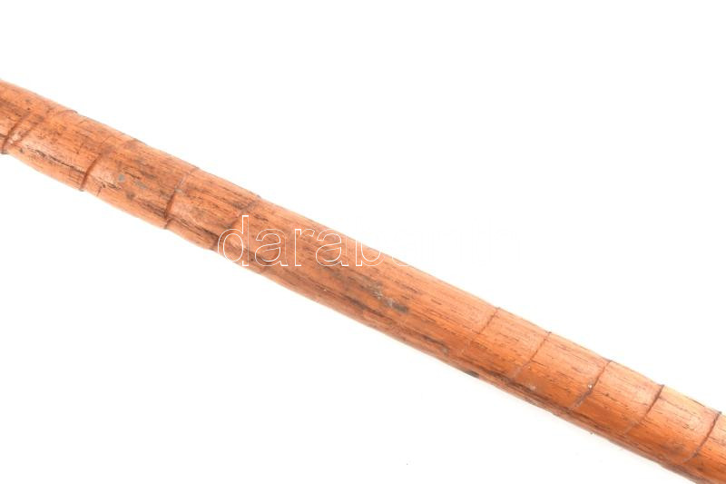 Cserkész réz fokos, Hungária felirattal. fa nyéllel. h: 53,5 cm - Image 4