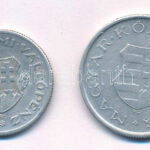 1946. 1Ft Al 'Kossuth-címer' + 1946. 2Ft Al 'Kossuth-címer' T:2 Adamo F6,F7 - Image 2